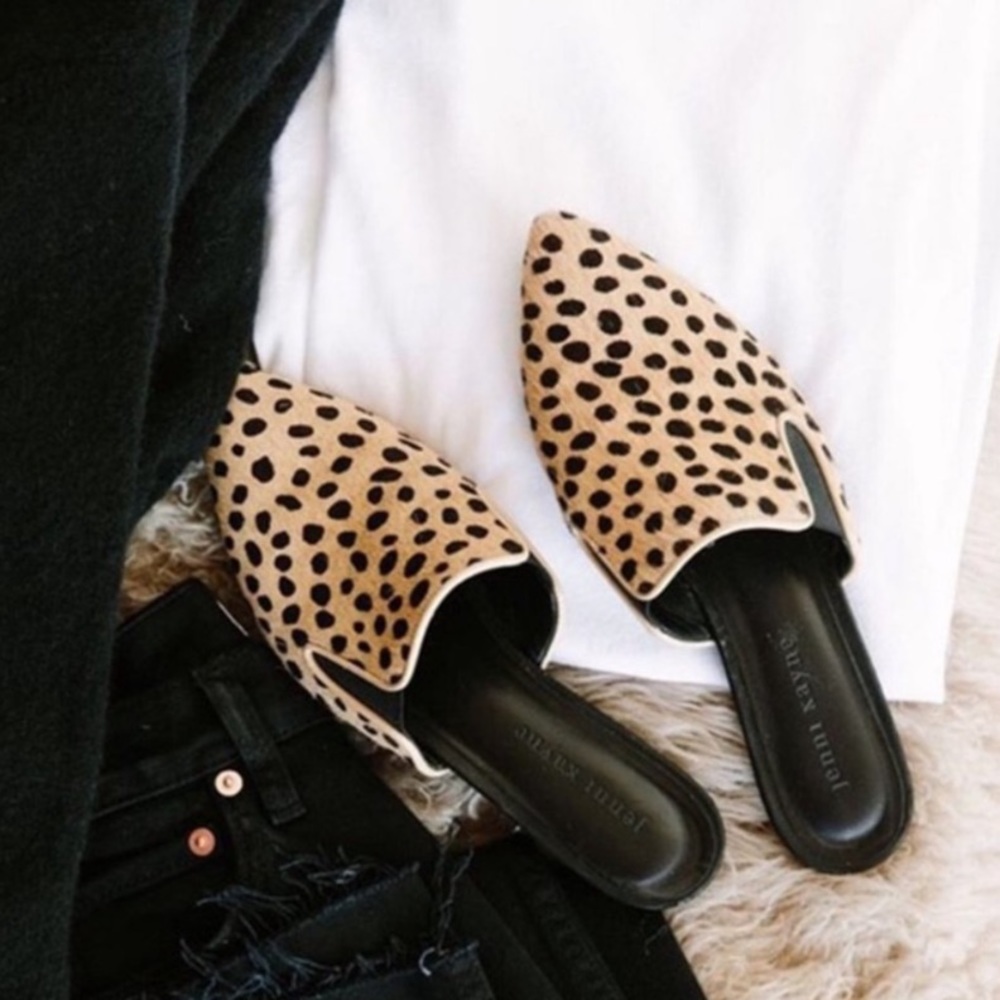 Jenni Kayne Leopard Print Mules